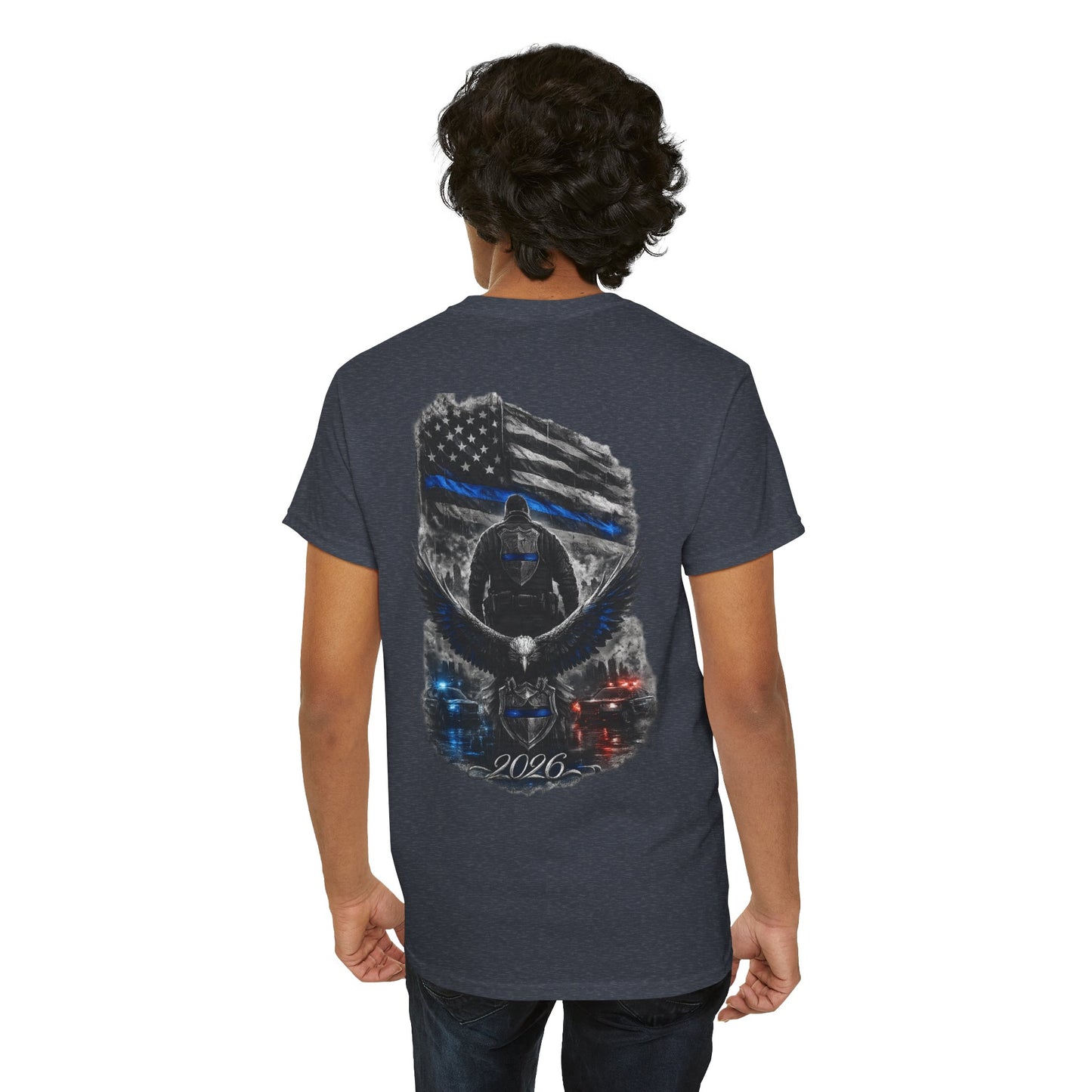 Thin Blue Line Eagle Tee — 2026 Police Support Patriotic Law Enforcement Shirt