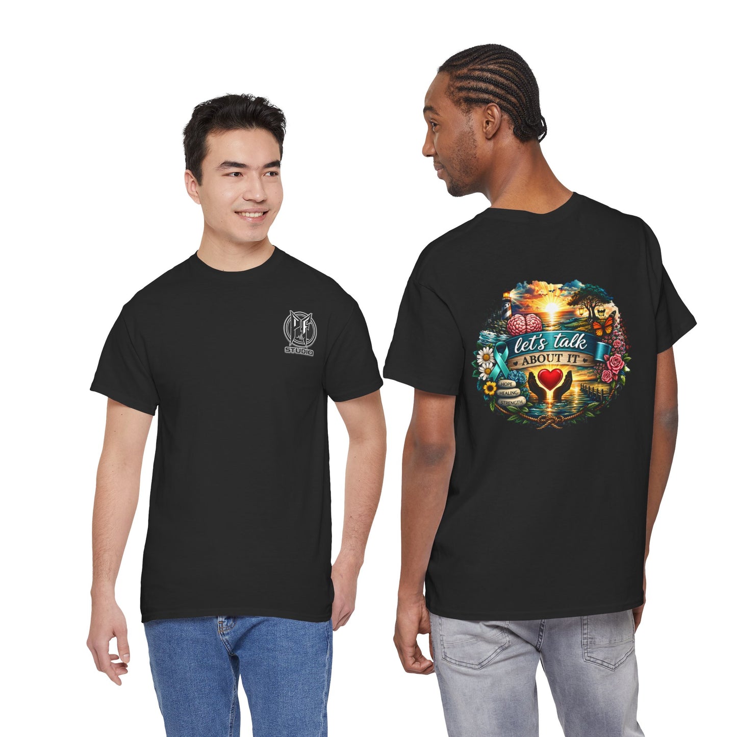 Let’s Talk About It Mental Health Awareness T-Shirt  You Are Not Alone Inspirational Tee Depression, Anxiety, PTSD