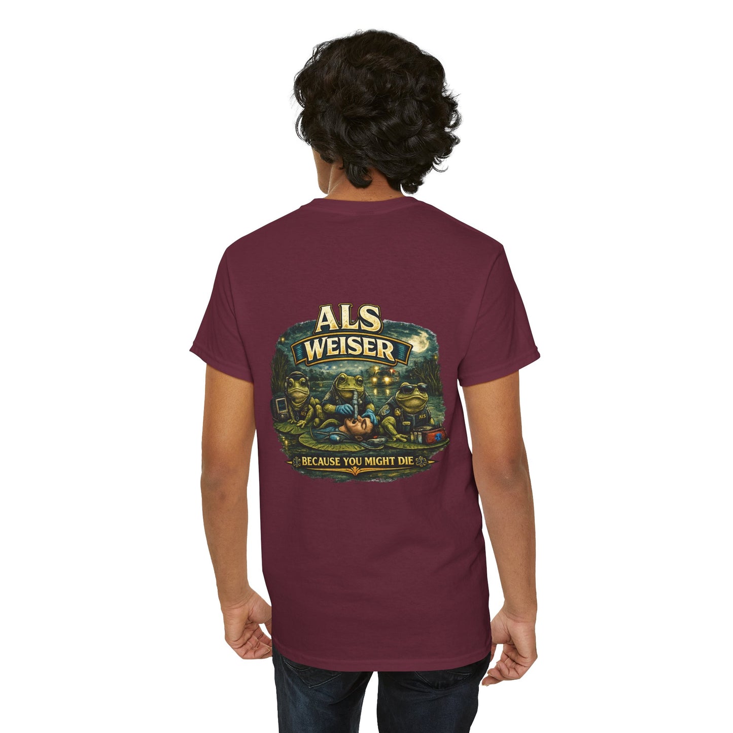 First Responder Tee "Budweiser Nope ALS Weiser" EMS Paramedic Firefighter Police