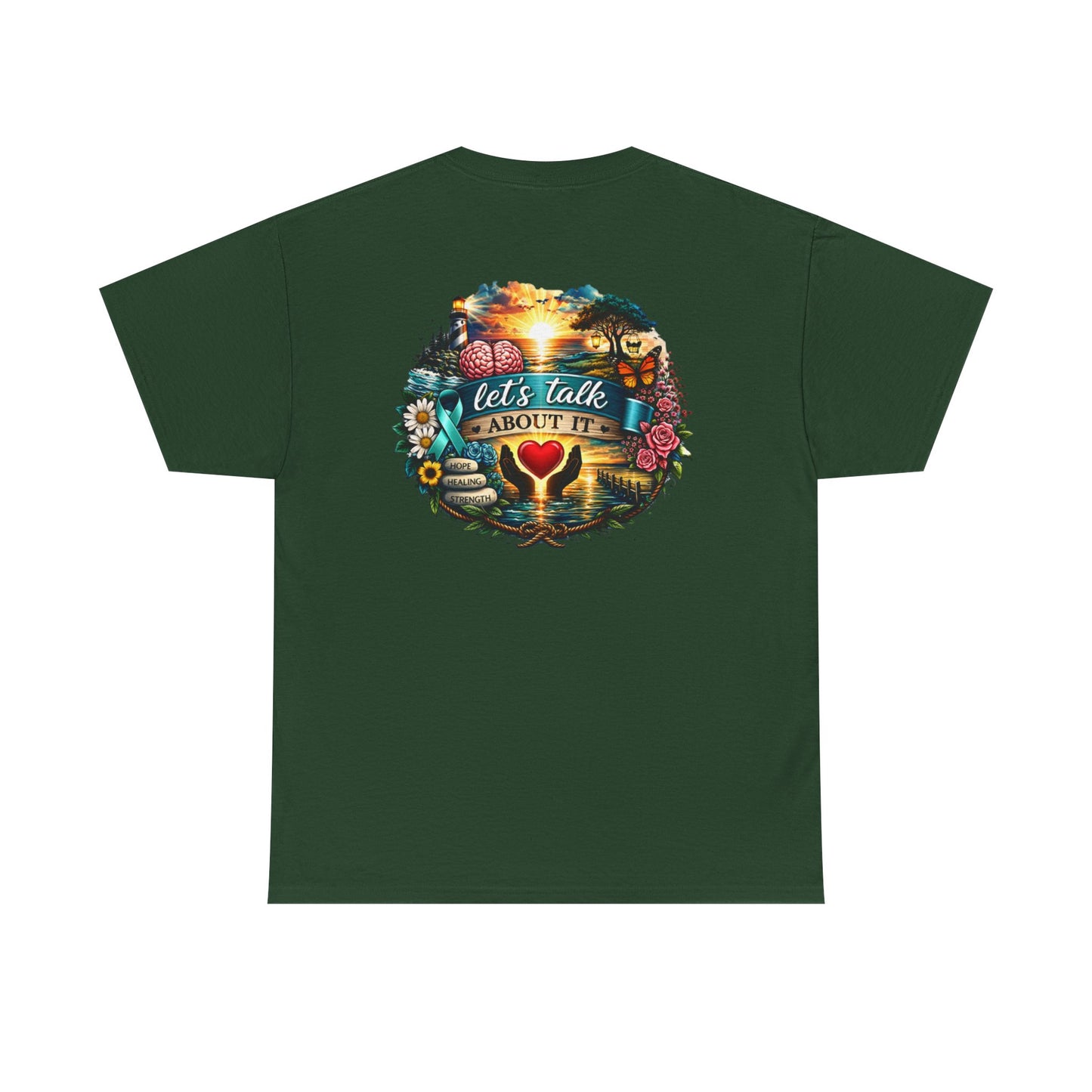 Let’s Talk About It Mental Health Awareness T-Shirt  You Are Not Alone Inspirational Tee Depression, Anxiety, PTSD