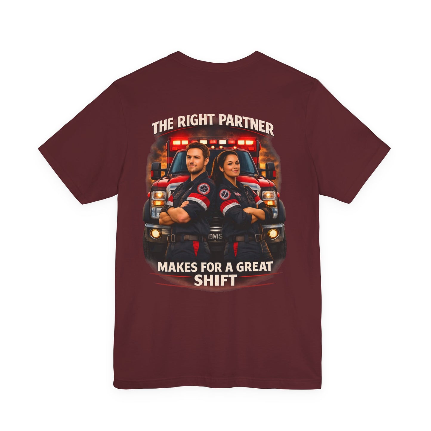 First Responder Tribute T-Shirt — Paramedic, Law Enforcement & Firefighter Partner Tee