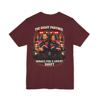 First Responder Tribute T-Shirt — Paramedic, Law Enforcement & Firefighter Partner Tee