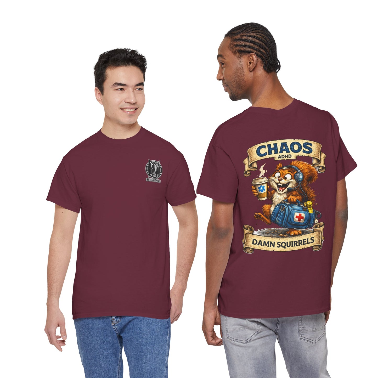 ADHD Chaos Squirrel Paramedic Tee | EMS Chaos EMT Shirt