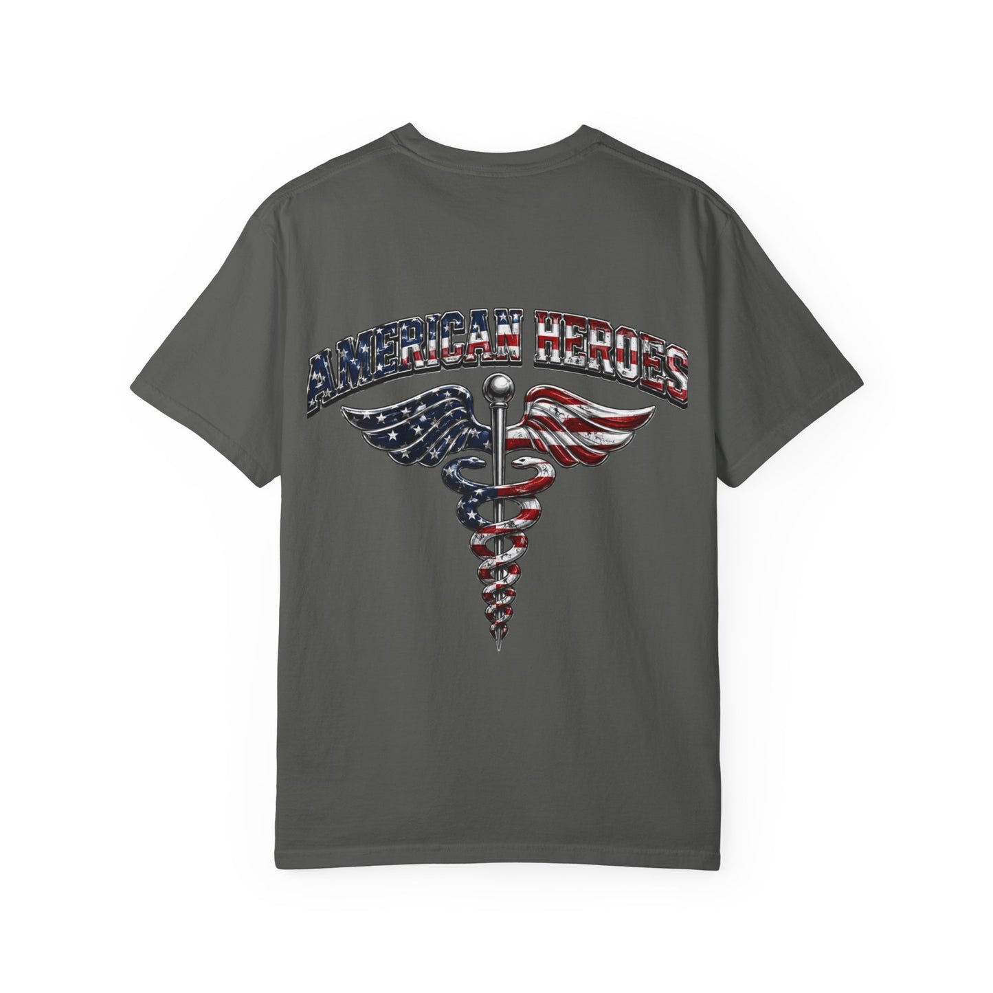 American Heroes Caduceus T-Shirt | Flag Medical Symbol