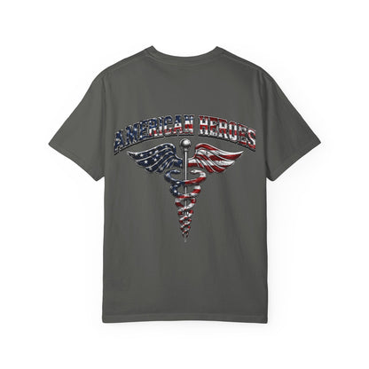American Heroes Caduceus T-Shirt | Flag Medical Symbol
