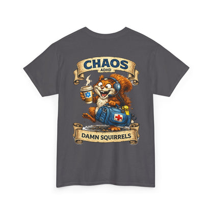 ADHD Chaos Squirrel Paramedic Tee | EMS Chaos EMT Shirt