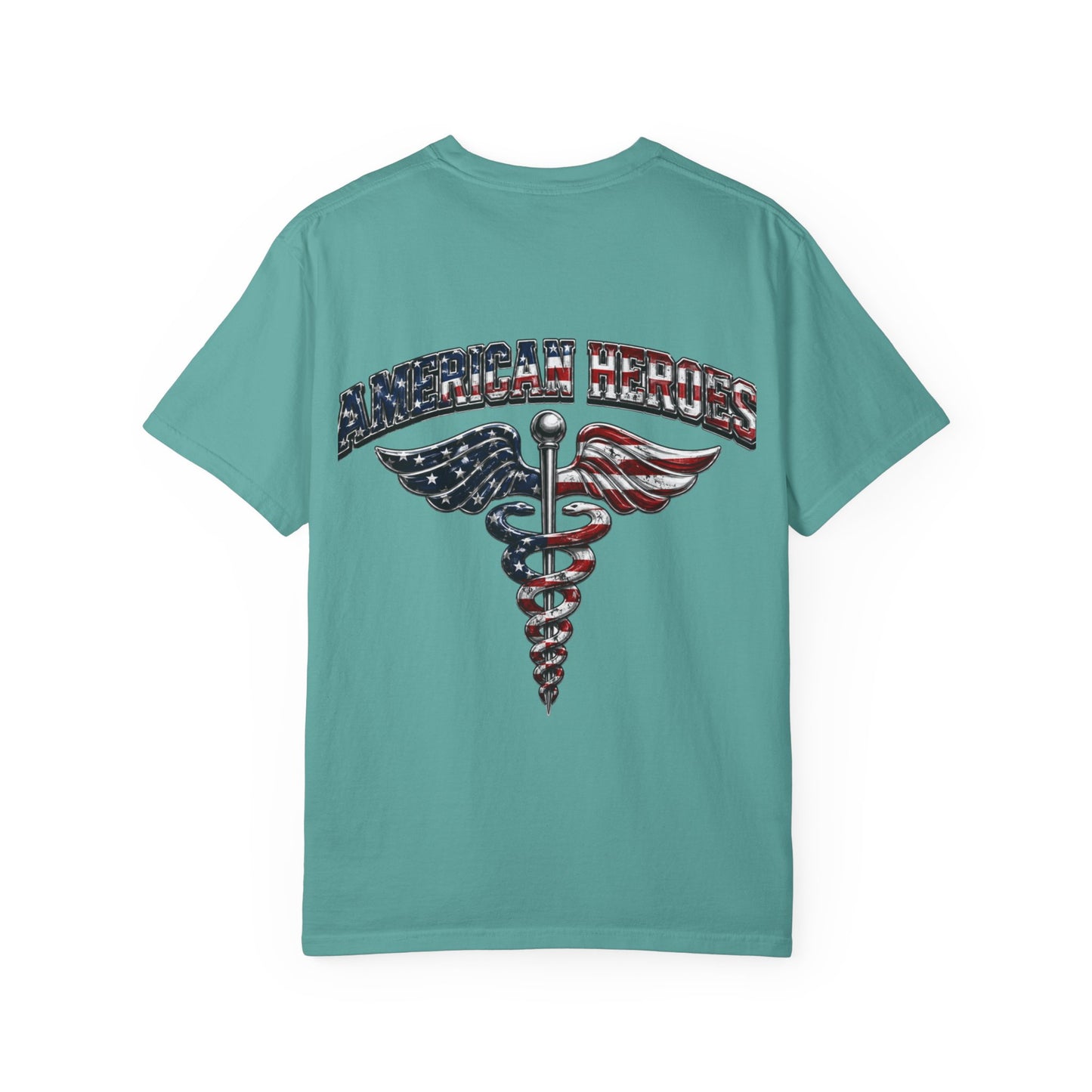 American Heroes Caduceus T-Shirt | Flag Medical Symbol