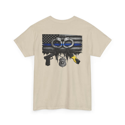 Blue Line Flag Police Support T-Shirt