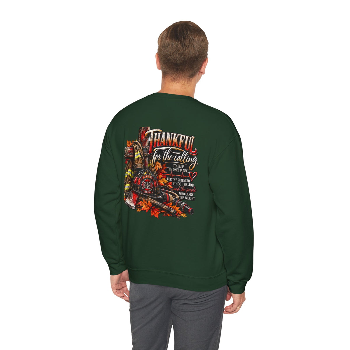 Thankful for the Calling | Firefighter Thanksgiving  Sweatshirt