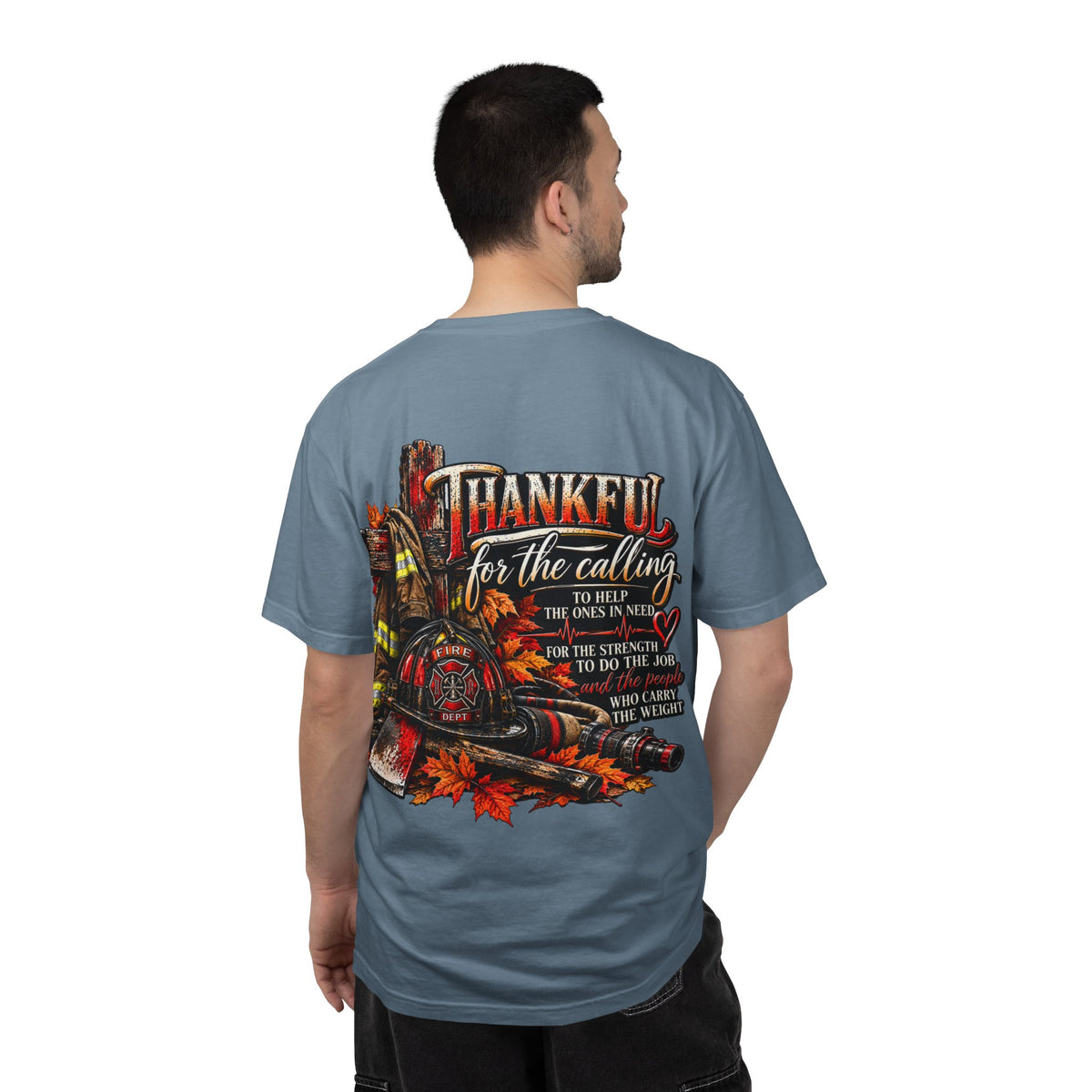 Thankful for the Calling | Firefighter Thanksgiving T-Shirt