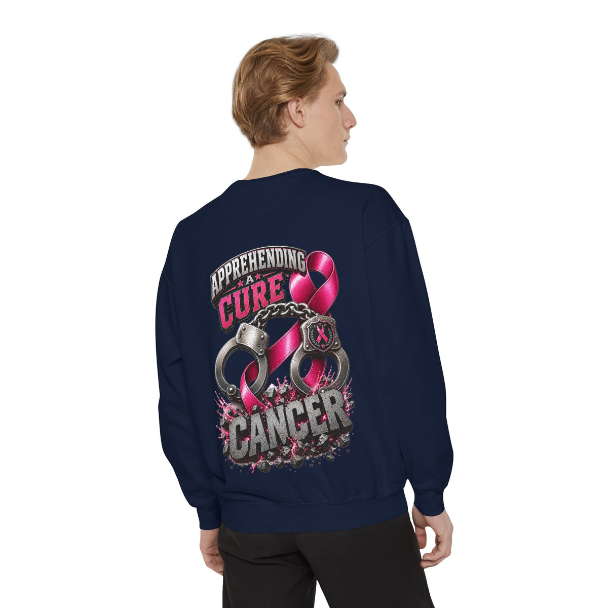Apprehending a cure Breast Cancer Awareness Sweatshirt  LEO edition