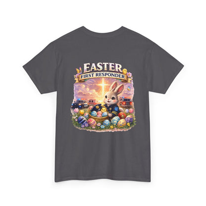 First Responder Easter T-Shirt — Cute EMS, Firefighter & Police Holiday Tee