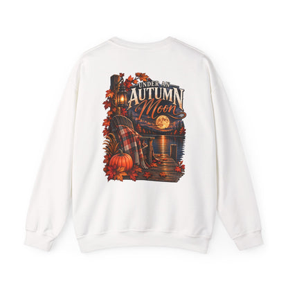 Under My Autumn Moon Sweatshirt | Cozy Pumpkin Plaid Cabin Fall Design