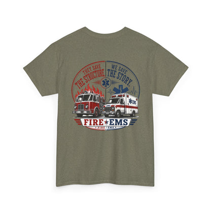 Fire Department & EMS Sarcasm T-Shirt — Funny Emergency Services Tee