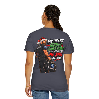 My Heart Grew Three Sizes | Funny Paramedic Christmas T-Shirt & Sweatshirt