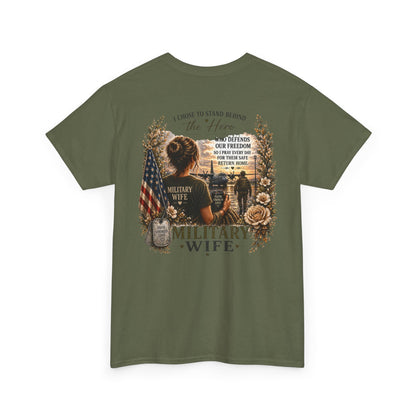 Military Wife Support Tee | Deployment Wife, Proud Military Spouse Shirt