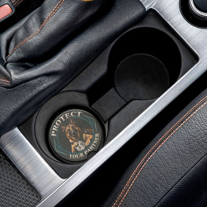 Protect Your Partner K9 German Shepherd Soapstone Car Coaster