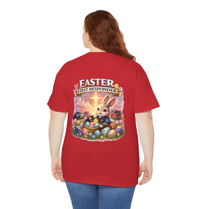 First Responder Easter T-Shirt — Cute EMS, Firefighter & Police Holiday Tee