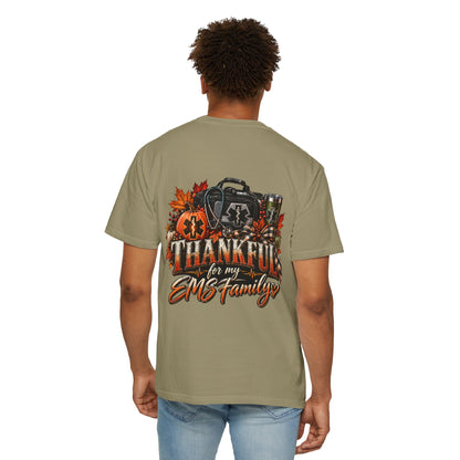 Thankful for My EMS Family Shirt | Paramedic Thanksgiving Sweatshirt | EMT Fall Shirt | First Responder Gift | EMS Crewneck or T-Shirt