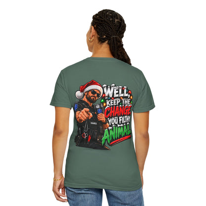 Funny Paramedic Christmas Shirt, Keep the Change You Filthy Animal, EMS Holiday Sweatshirt, EMT Gift, First Responder Christmas Apparel