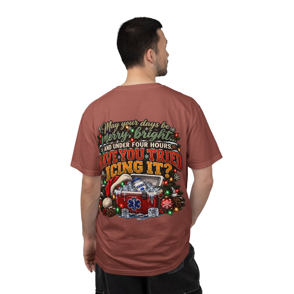 Have You Tried Icing It? Christmas EMS Shirt | Funny Paramedic Holiday T-Shirt & Sweatshirt | Adult Medical Humor Gift