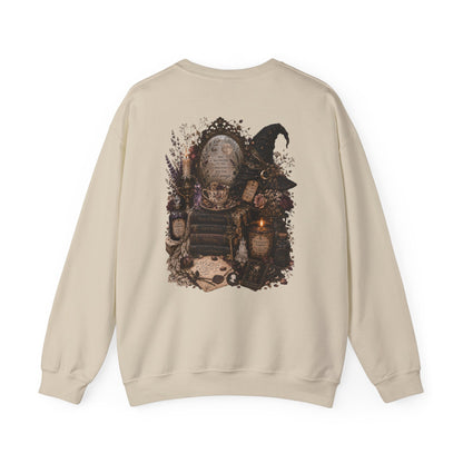 Witchy Apothecary Spellcaster Illustration Sweatshirt | Occult, Vintage Potion Art
