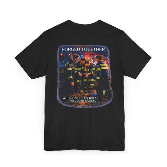 Forged Tee — 'Forged in Chaos' EMS & First Responder Tribute T-Shirt