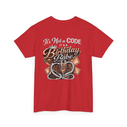 Bougie EMS Lady Birthday Tee — EMS Women First Responder Birthday Shirt