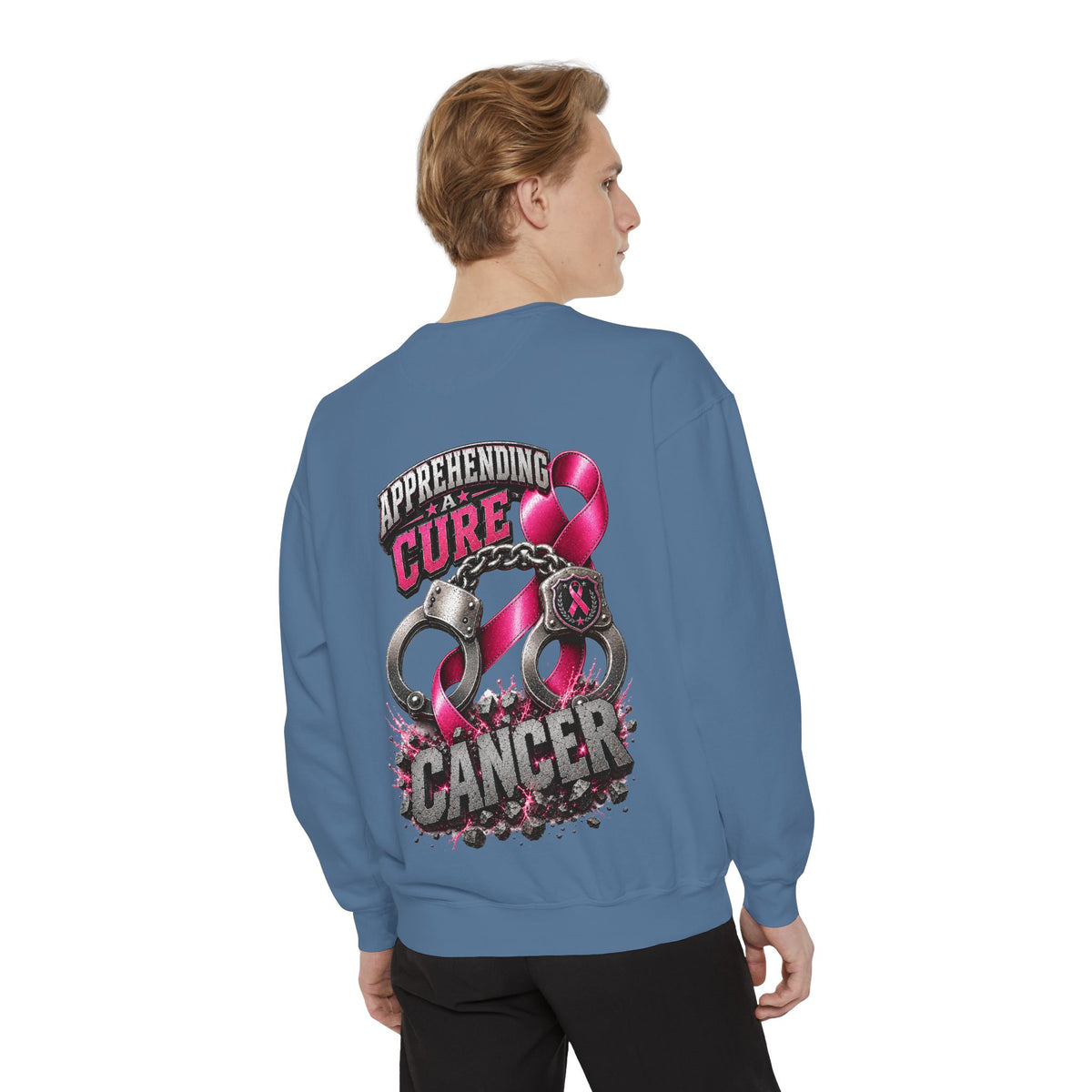 Apprehending a cure Breast Cancer Awareness Sweatshirt  LEO edition