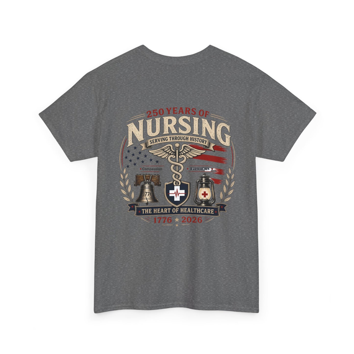 250 Years of Nursing Tee — Patriotic 1776–2026 Nurse Anniversary Shirt