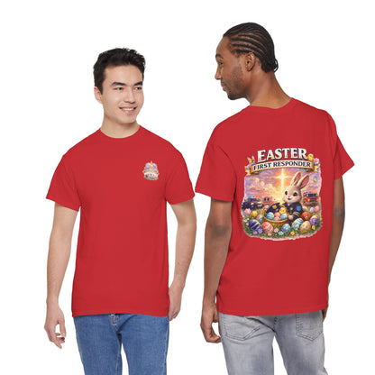 First Responder Easter T-Shirt — Cute EMS, Firefighter & Police Holiday Tee