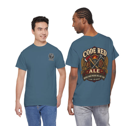 Code Red Ale Firefighter T‑Shirt — Brewed Under Pressure Tribute