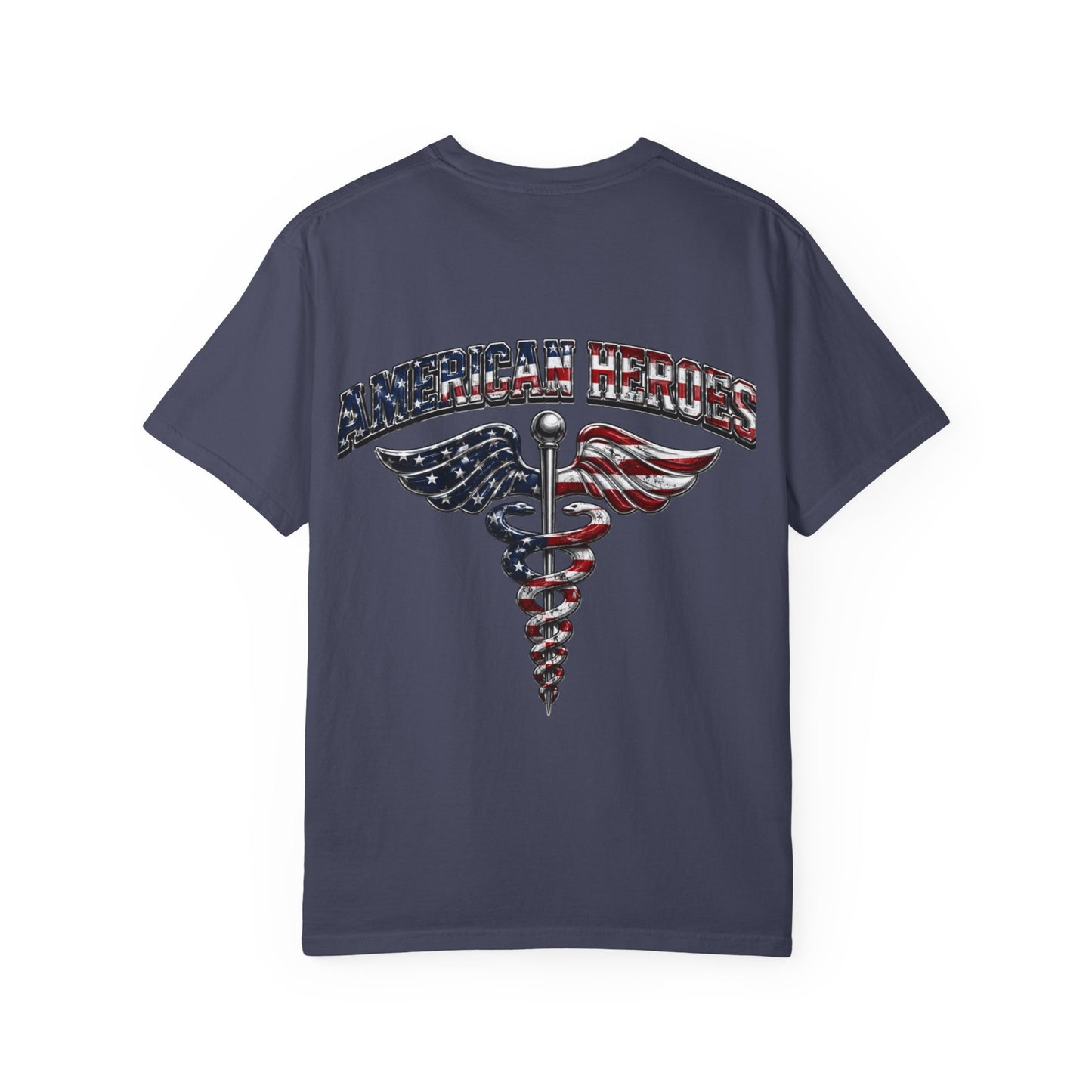 American Heroes Caduceus T-Shirt | Flag Medical Symbol