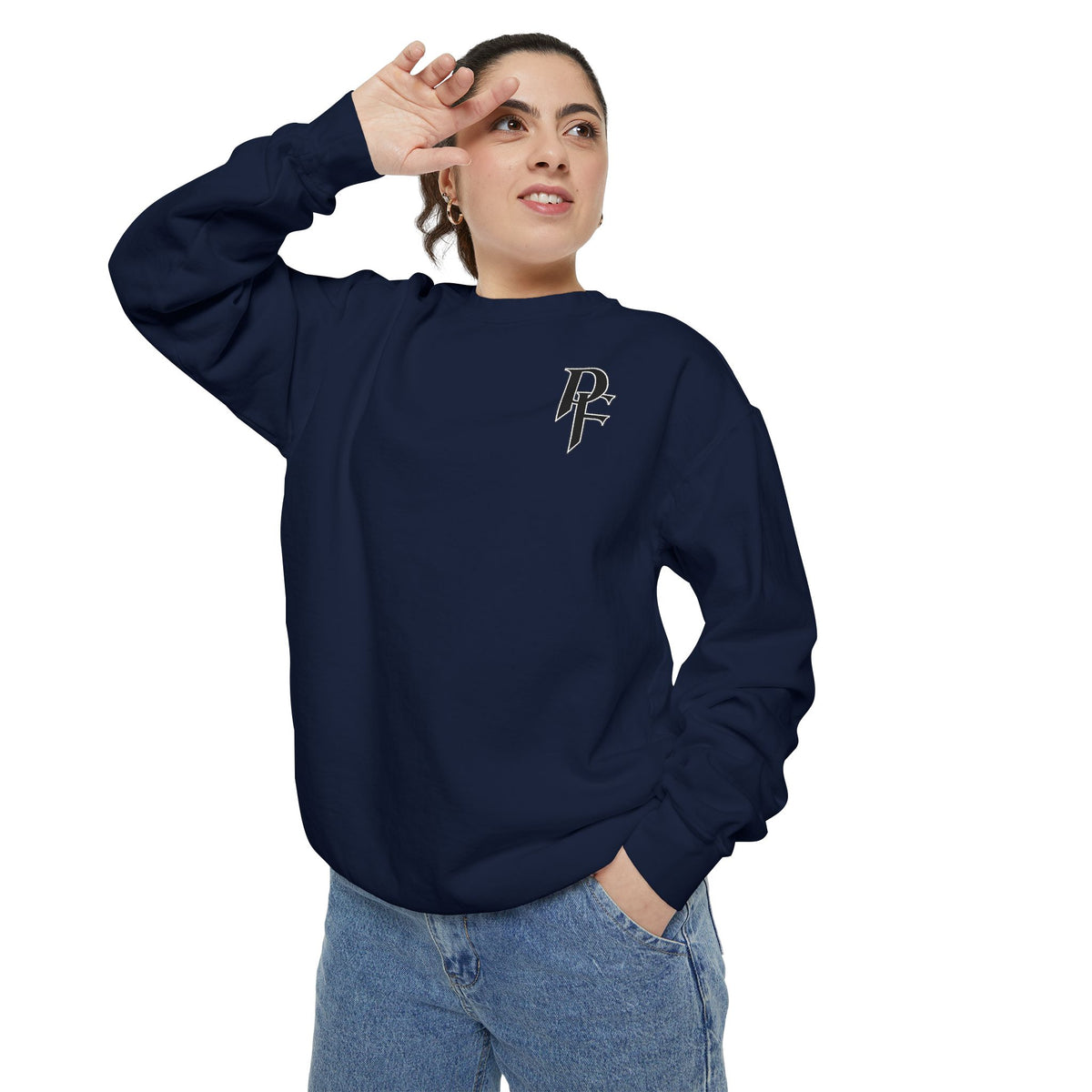Breast Cancer Awareness Sweatshirt  Firefighter edition— "Knock It Down Cancer" Crewneck