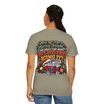 Have You Tried Icing It? Christmas EMS Shirt | Funny Paramedic Holiday T-Shirt & Sweatshirt | Adult Medical Humor Gift