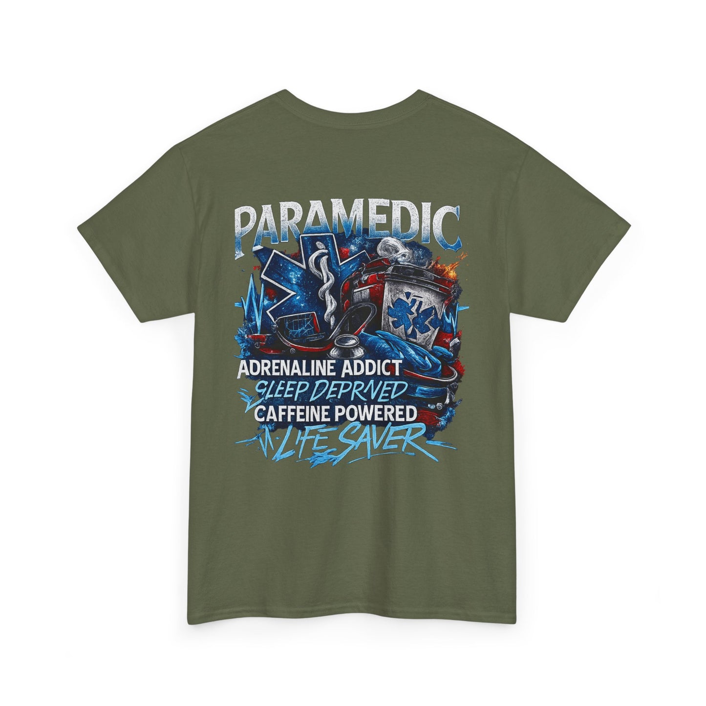 Adrenaline Addict EMT Paramedic Tee | First Responder Typography