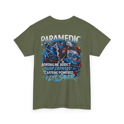 Adrenaline Addict EMT Paramedic Tee | First Responder Typography