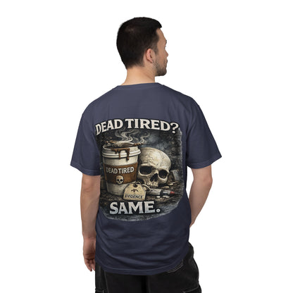 Dead Tired Medical Examiner T-shirt | Funny Forensic Design
