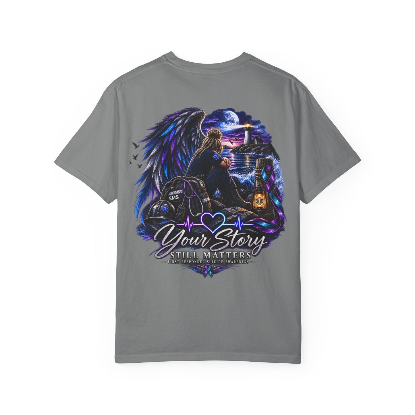 Your Story Still Matters T-Shirt — Angel Wings Memorial Tee
