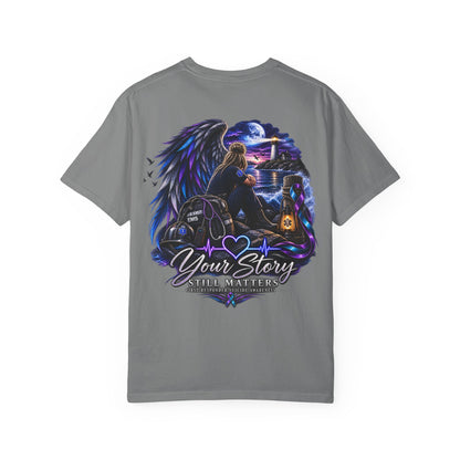 Your Story Still Matters T-Shirt — Angel Wings Memorial Tee