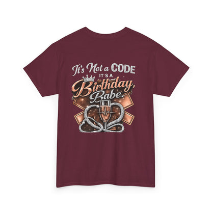Bougie EMS Lady Birthday Tee — EMS Women First Responder Birthday Shirt