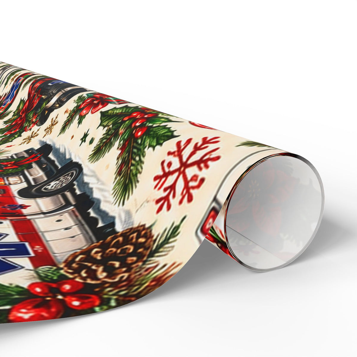 Wrapping Paper – Christmas Emergency Medical Services Design