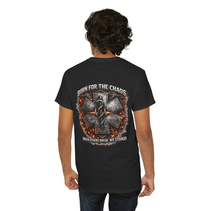 Born for Chaos Paramedic EMT T-Shirt — First Responder Gift
