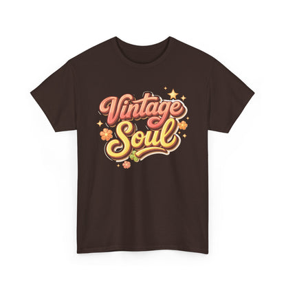 Retro Groovy Tee — "Vintage Soul" 70s-Inspired Hippie Graphic Shirt
