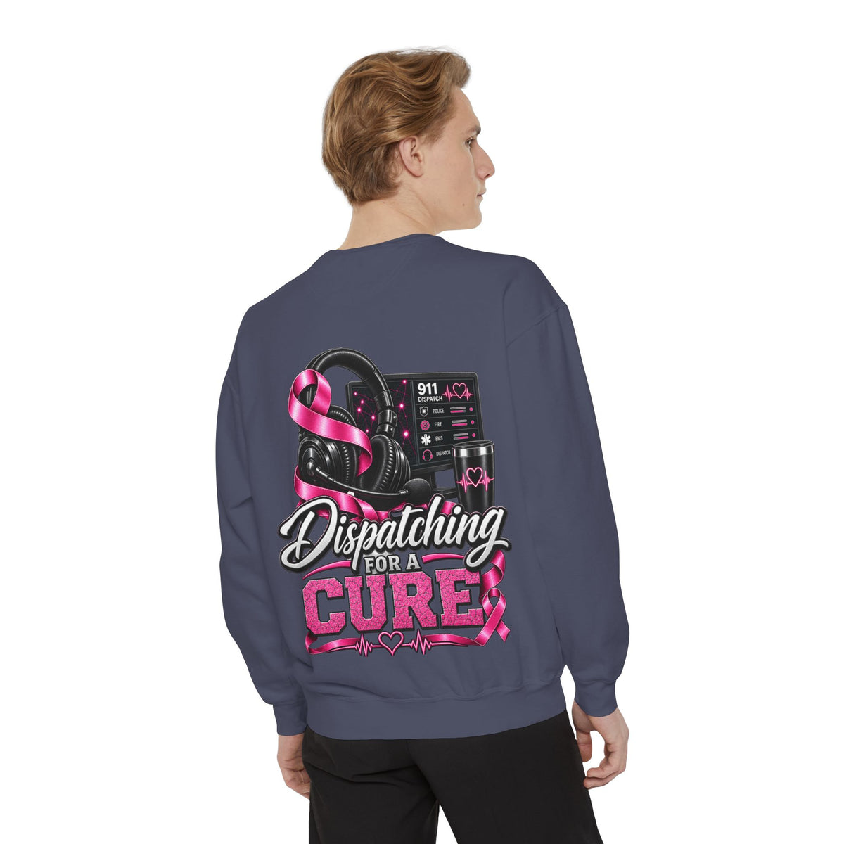 Dispatching for a Cure Sweatshirt