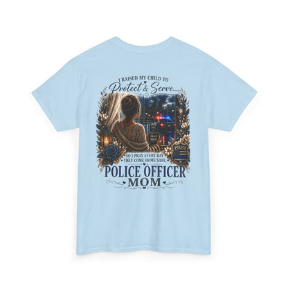 Police Mom T-Shirt — Proud Blue Line Law Enforcement Family Tee