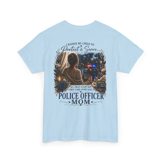 Police Mom T-Shirt — Proud Blue Line Law Enforcement Family Tee