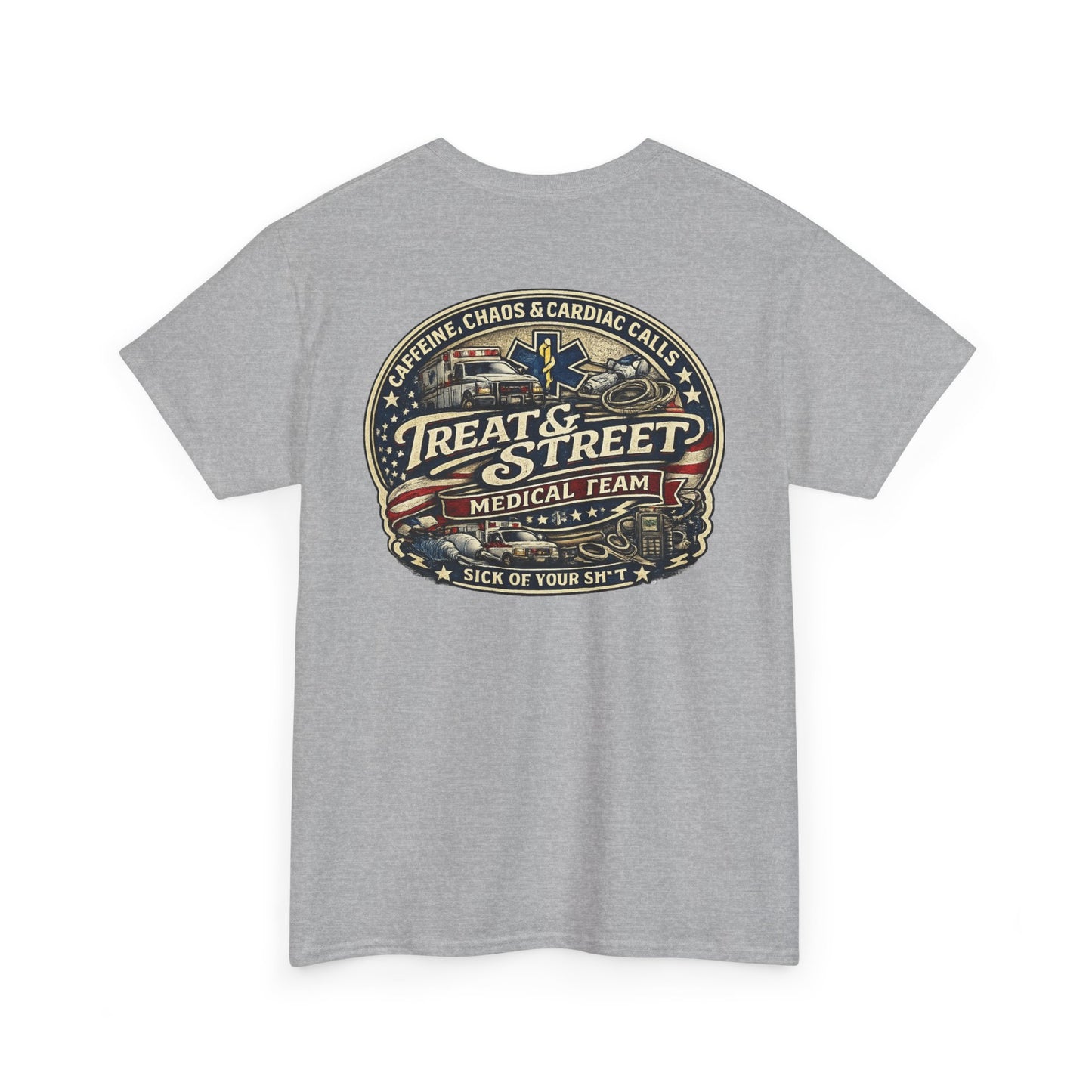 Treat & Street Medical Team First Responders T-Shirt | Firefighter Police EMS
