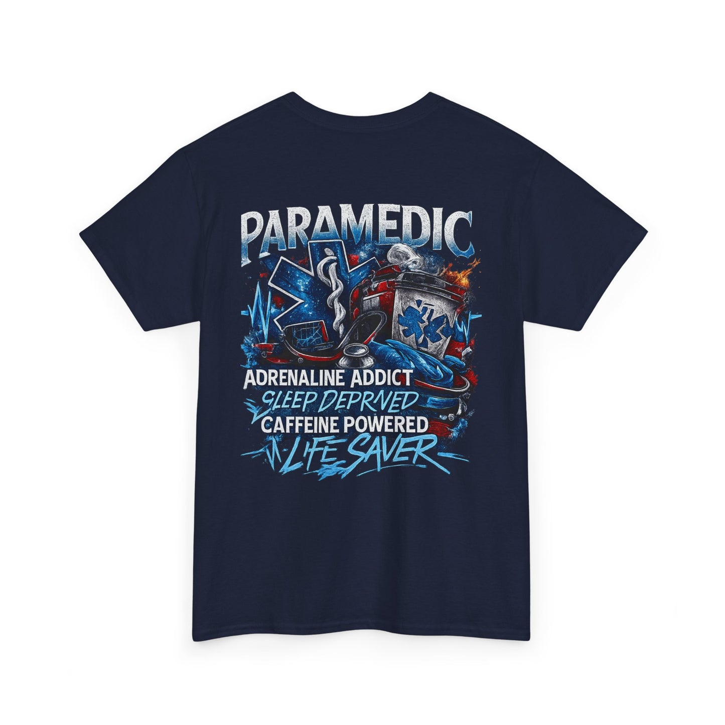 Adrenaline Addict EMT Paramedic Tee | First Responder Typography