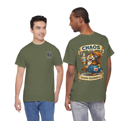 ADHD Chaos Squirrel Paramedic Tee | EMS Chaos EMT Shirt